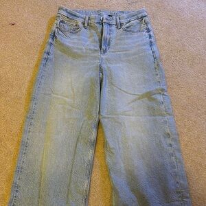 Ae strigid us 10 regular wide leg jeans